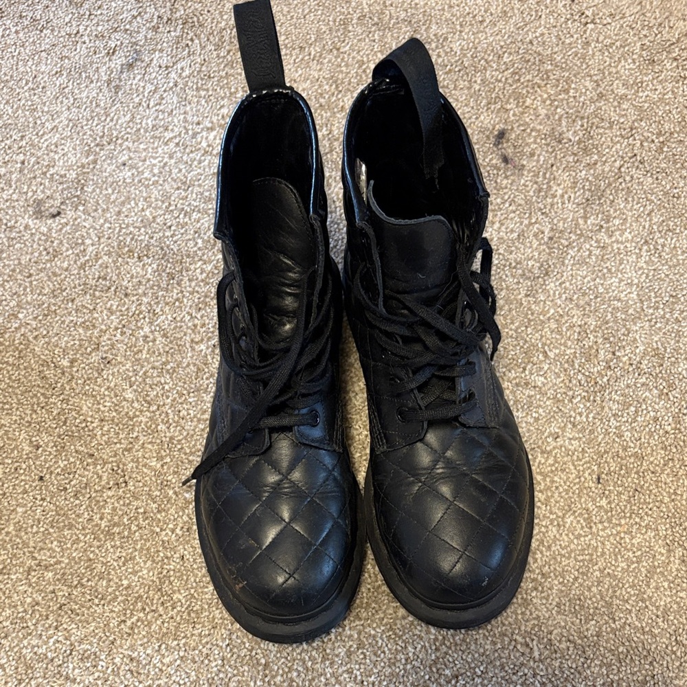 Quilted black Dr Martens